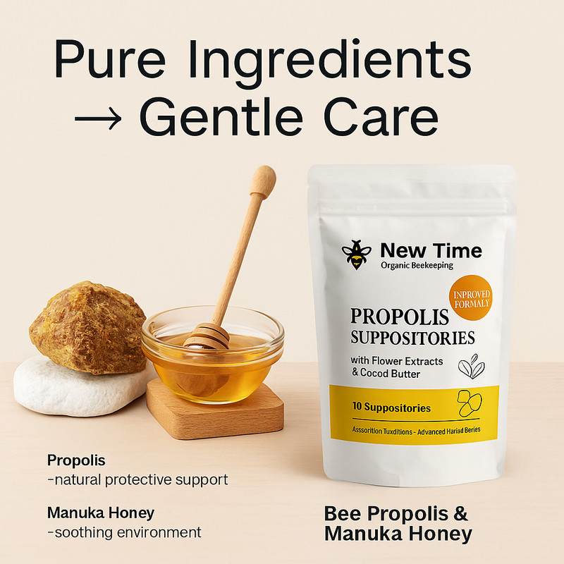 Propolis Suppositories with Manuka Honey - Organic Relief from Burning, Itching gallery