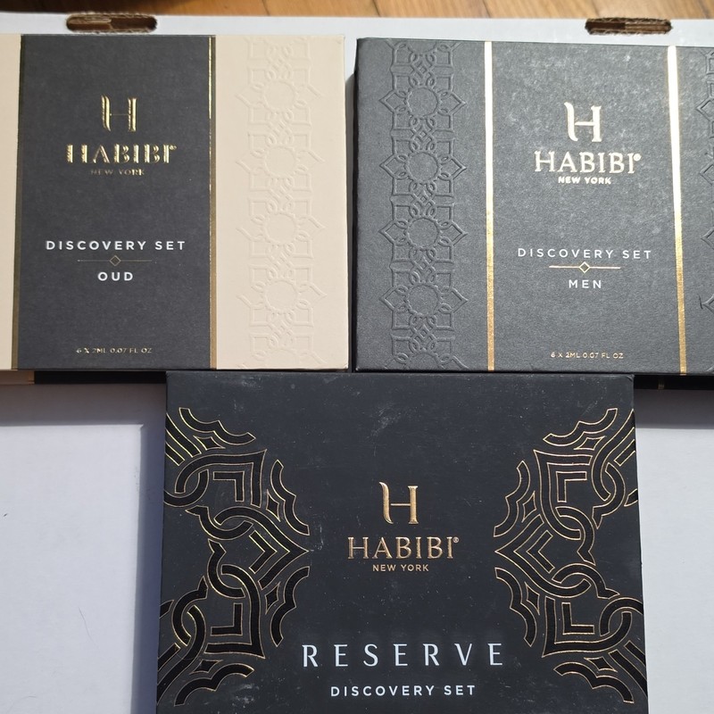 Habibi New York Discovery Set Men's Oud Spray Samples, 6 x 2 mL (0.07 fl oz) gallery