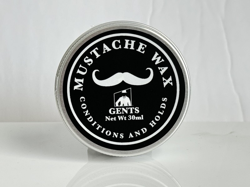 Mustache Wax Fragrance Free 1oz grooming kit comb Scissors Gift Set Man XMAS-3PC gallery