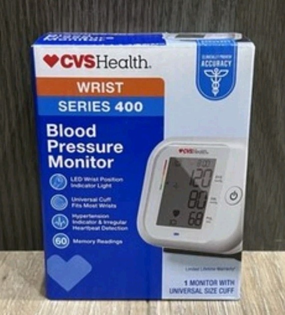 CVS Health Series 400W Wrist Cuff Blood Pressure Monitor