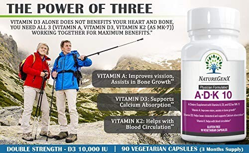 Doctor Formulated Vitamin A Vitamin D and Vitamin K Supplement - ADK 10,000 IU gallery