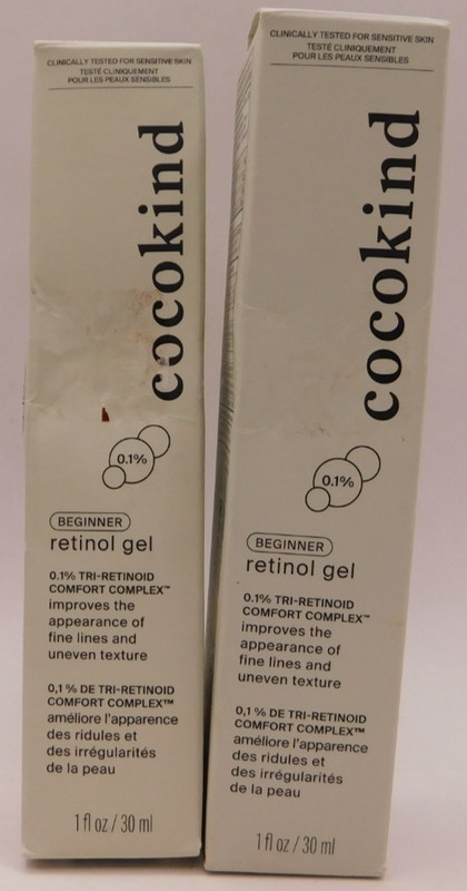 2PK Cocokind Beginner Retinol Gel 1Fl Oz EACH No Exp New & Sealed