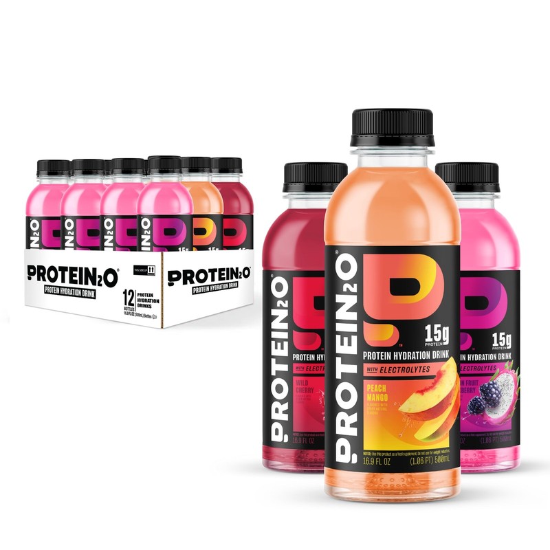 Protein2o 15g Whey Protein Isolate Hydration Drink Flavor Fusion 16.9 oz 12 …