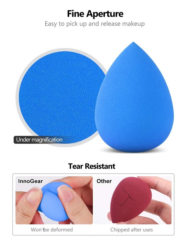 Innogear Makeup Sponge 10 Pcs Makeup Sponges Blender Set Beauty Cosmetic gallery
