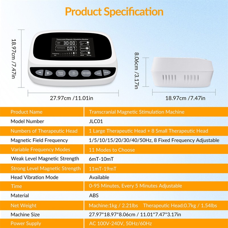 TMS Transcranial Stimulation Machine rTMS Chronic Pain Anxiety Relief Home Use gallery