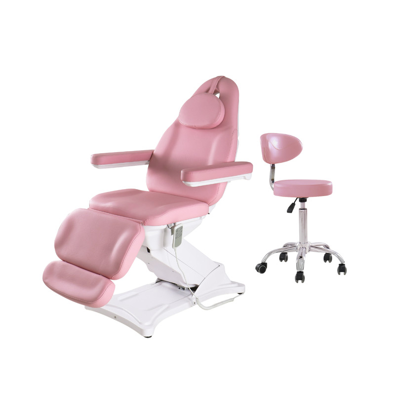 Esthetician bed electric facial chair spa chair lash bed Pink adjustable