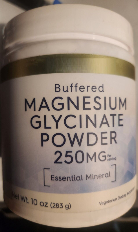 Magnesium Glycinate Powder 280 Grams/10oz Non GMO/Gluten Free/Vegeterian
