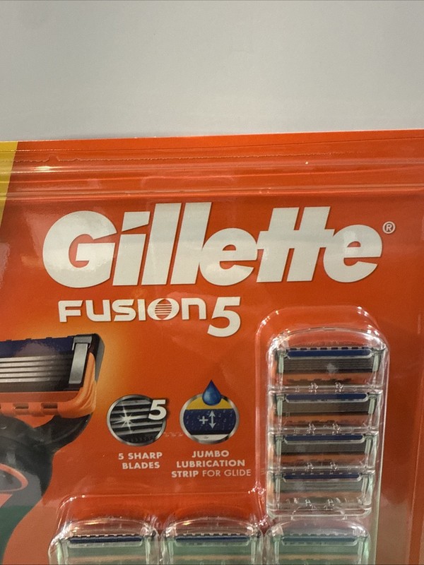 Gillette Fusion 5 With Jumbo Lubrication Strip Refill Cartridges 16 Ct Sealed gallery