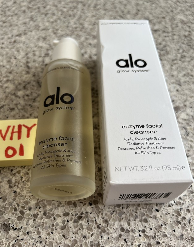 ALO GLOW SYSTEM Enzyme Facial Cleanser 3.2oz/95mL FULL SZ NEW BOX SEALED RET$32 gallery