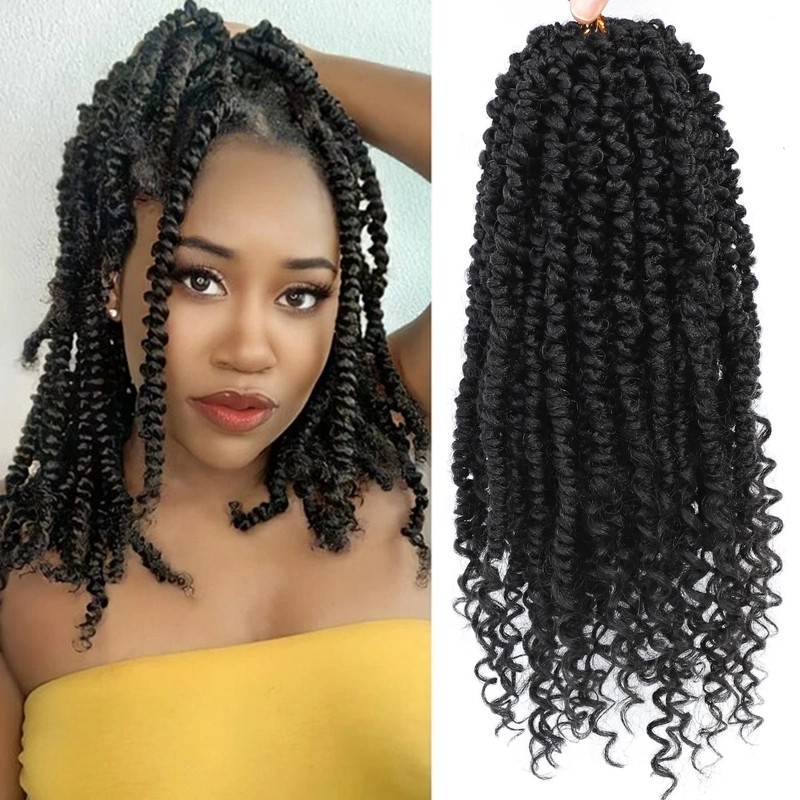 Passion Twist Crochet Hair,12 Inch 9 Packs Pretwisted Passion Twist Hair, Sof... gallery