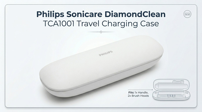 Philips Sonicare DiamondClean TCA1001 Travel Charging Case White USB