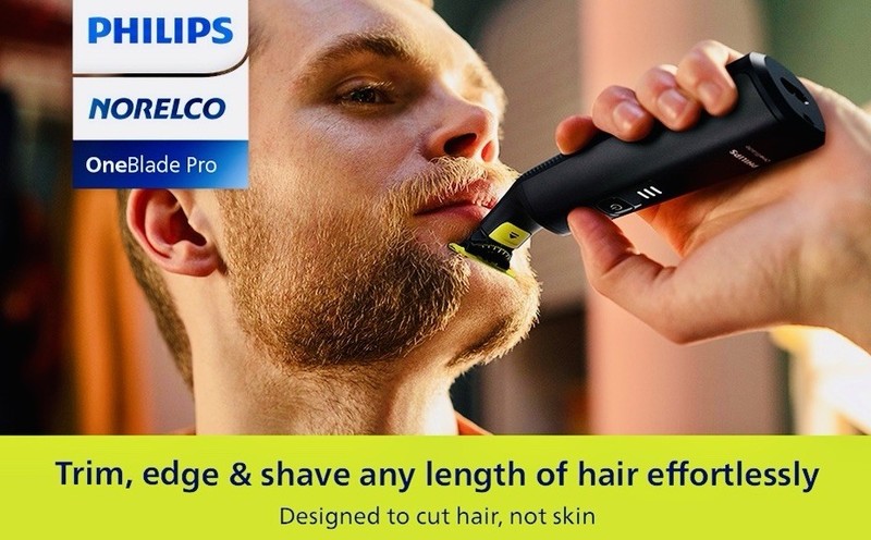 Philips Norelco OneBlade 360 Pro Face + Body Hybrid Electric Trimmer + 4x Blades gallery