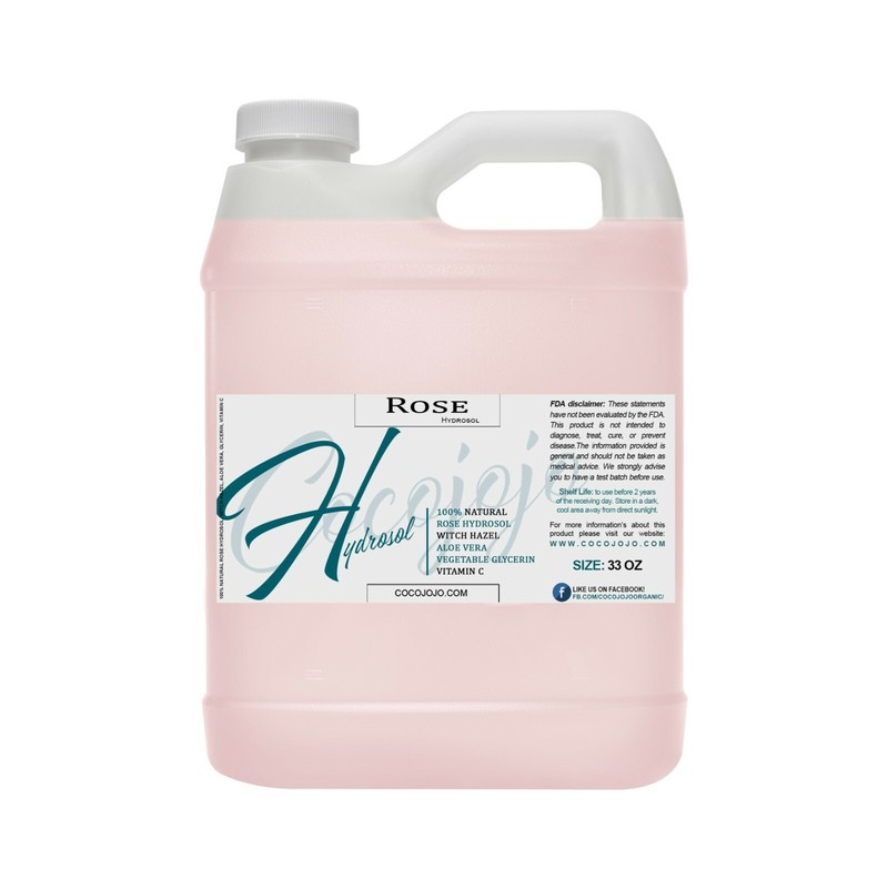 Rosewater witch hazel glycerin aloe vitamin c bulk toner facial cleanser 32 oz