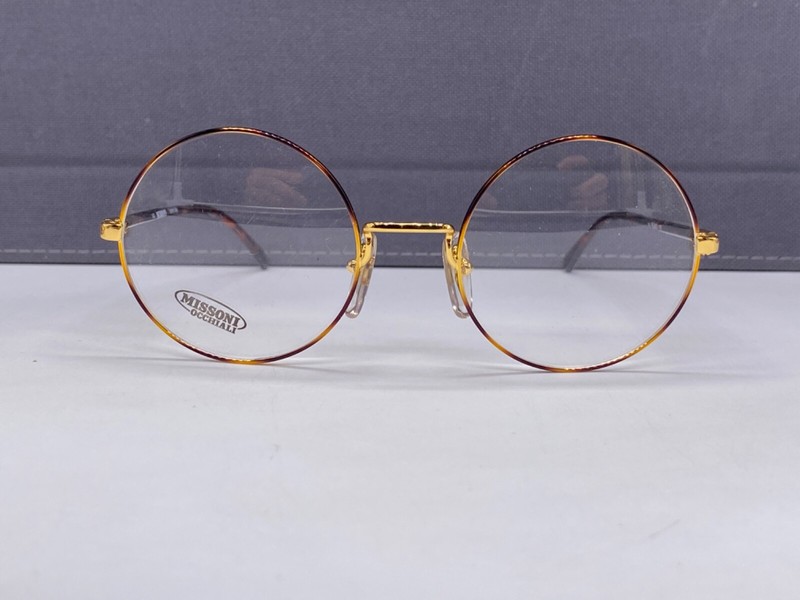 Missoni Eyeglasses Frames Woman Round Men Brown Gold Oval Panto M841