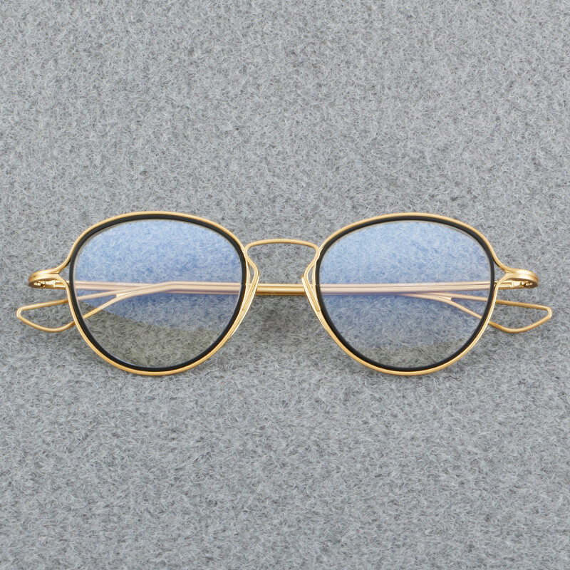 Pure Titanium Ultralight Glasses Japanese Style Eyeglass Frames Retro Spectacles gallery