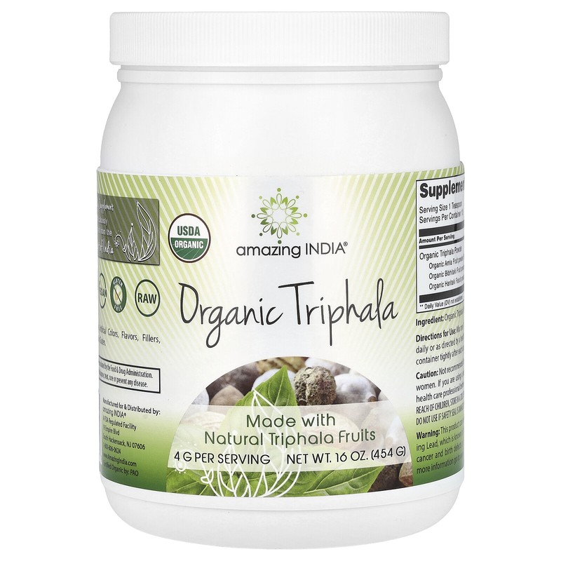 Organic Triphala, 4 g, 16 oz (454 g)