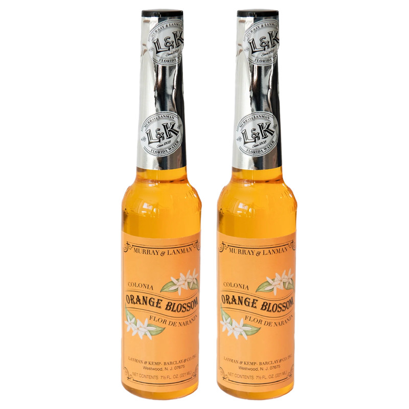 L&K Murray & Lanman Florida Water Orange Blossom Cologne 7.5 fl oz – 2 Bottle