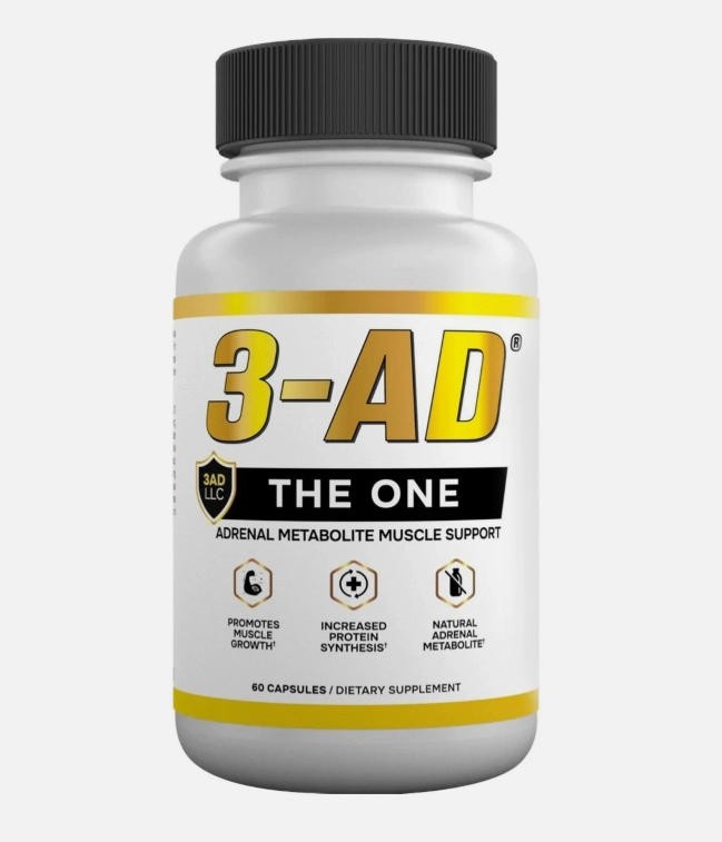 2025 UK 3-AD® 25mg Muscle Supplement Support Patented Formula 60 Capsules