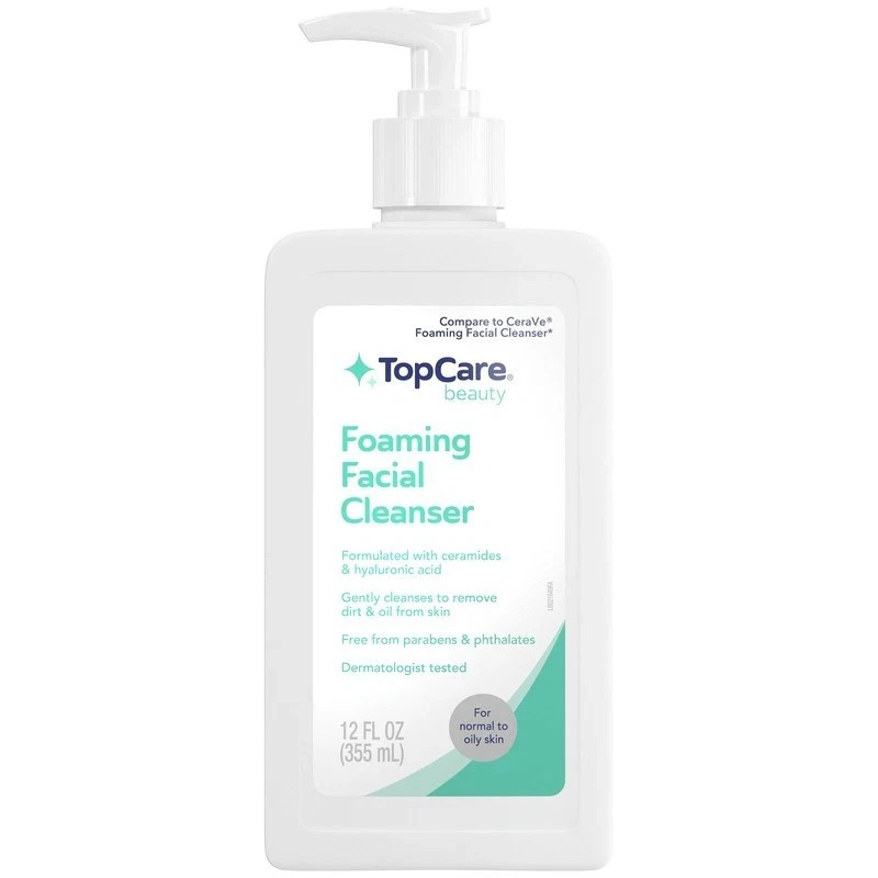 topcare foaming facial cleanser 12 oz