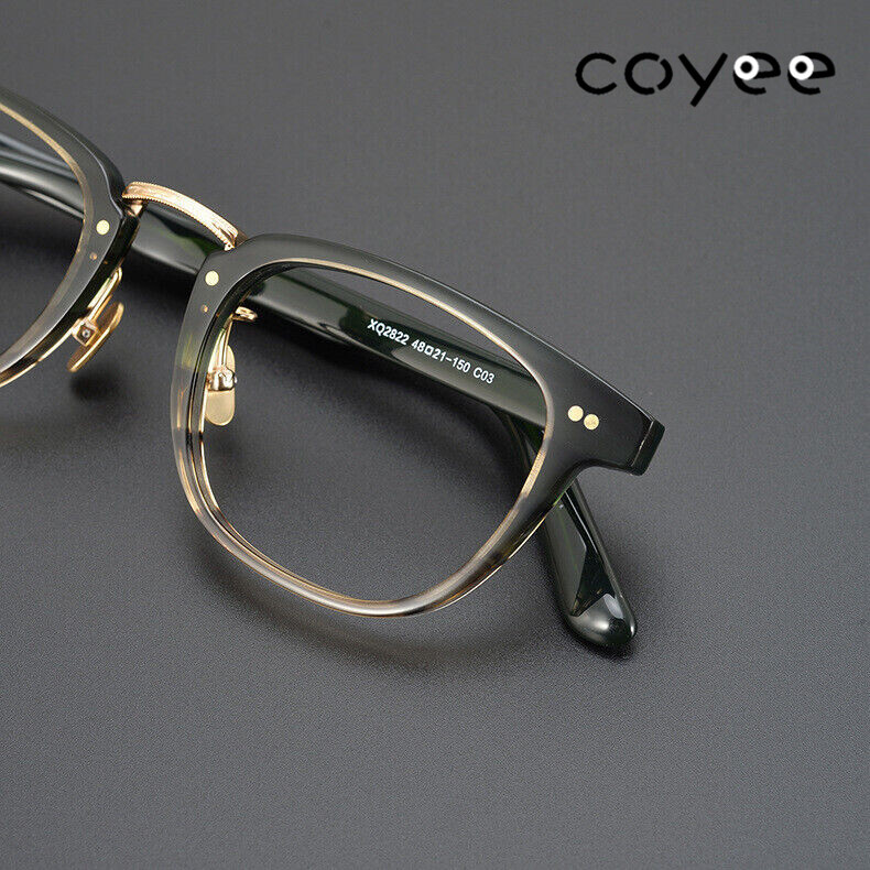 Brand Design Pure Titanium Eyeglass frames Japaneses Retro Acetate Large Glasses