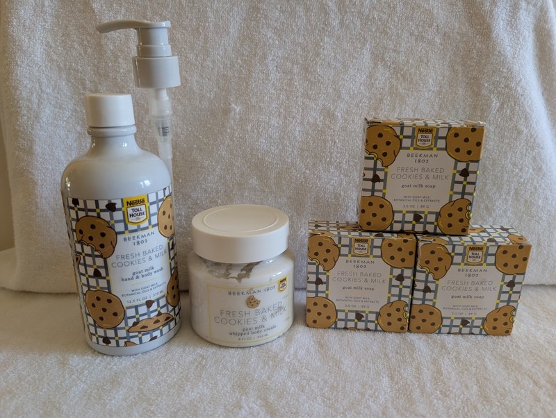 Beekman 1802 NESTLE TOLLHOUSE Fresh Baked Cookies & Milk Soap,Body Wash ,Cream