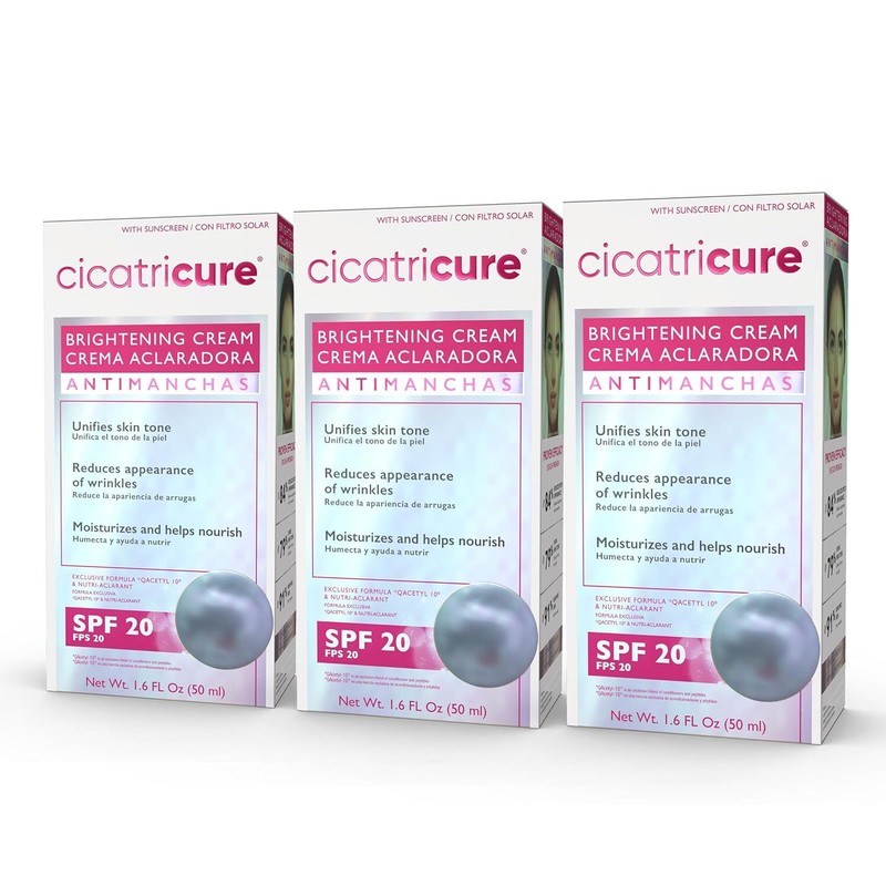 Cicatricure SPF 20 Brightening Facial Moisturizer 3-in-1 Face Cream (1.6 fl oz)