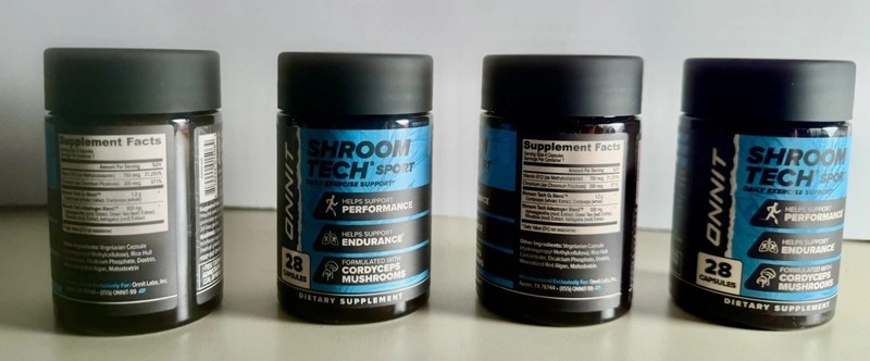 4 bottles – ONNIT Shroom Tech Sport Daily Exercise Dietary Supplement Capsules