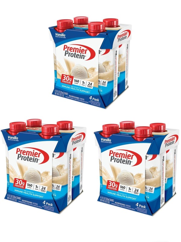 Premier Protein Shake, Vanilla, 30g Protein, 11 fl oz, 12 Ct