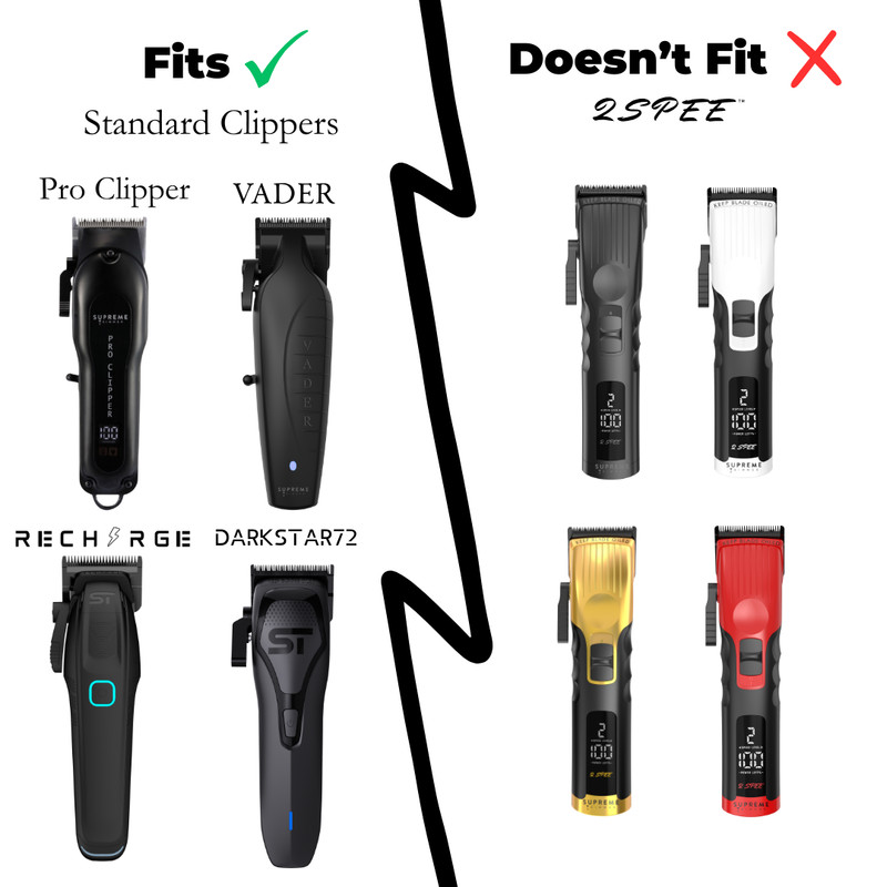Supreme Trimmer Magnetic Guide Combs | 10 Guards for Clippers | CMG150 Black gallery