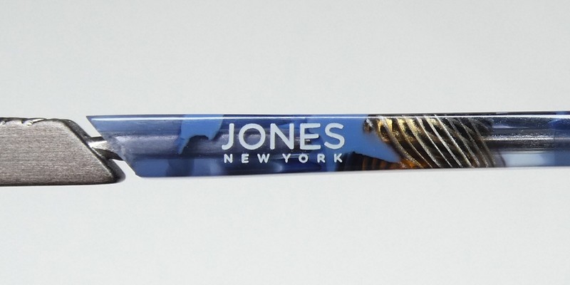 NEW JONES NEW YORK J490 EYEWEAR BANGLADESH METAL & PLASTIC BROWLINE 55-16-140 gallery