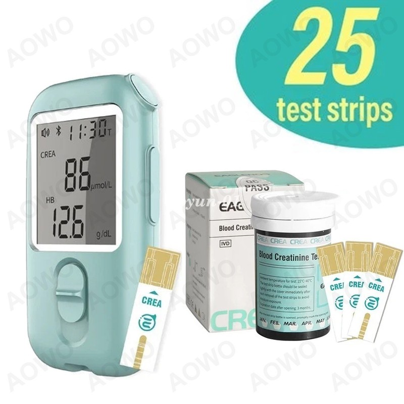 Multifunctional Blood Creatinine Meter with 25 Creatinine Test Strips Included