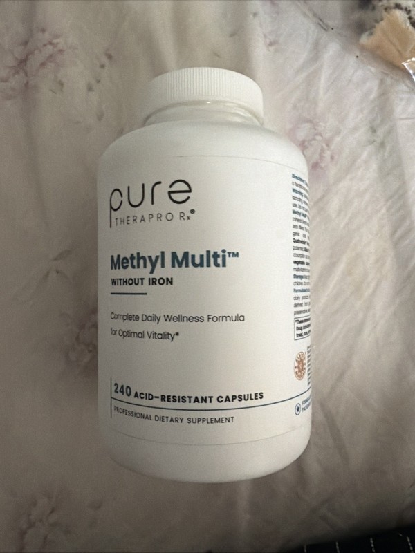 PURE Methyl Multi Without Iron Methylated Multivitamin Men Women 4/28/27