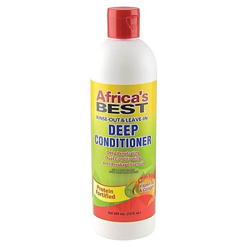 Africa’s Best Rinse-Out & Leave-In Deep Conditioner 12 oz( Pack-6 )