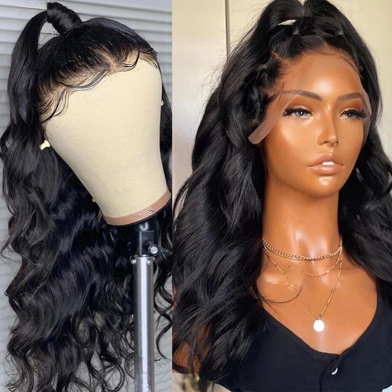 20 inch full lace Brazilian Human Hair Wig Pre Plucked body wave
