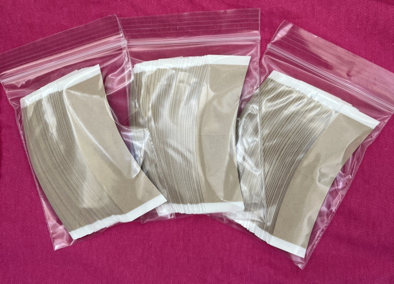 Walker Natural Hold Tape Double Sided Wig Adhesive C Contour Tape 108 Pcs.