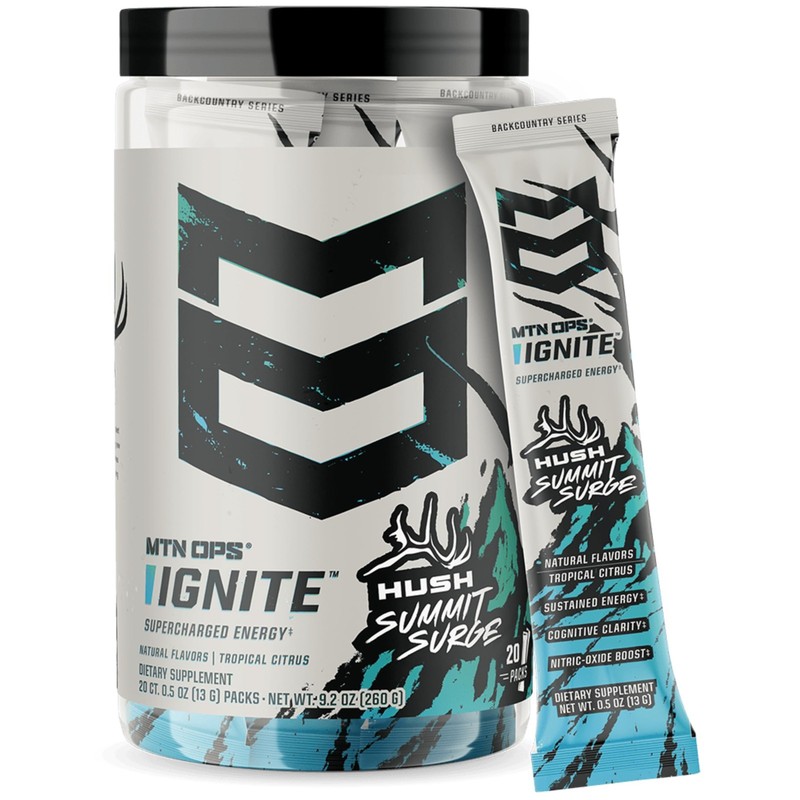 Ignite Sugar Free Energy Drink Powder Trail Packs with 200mg Caffeine, Travel…