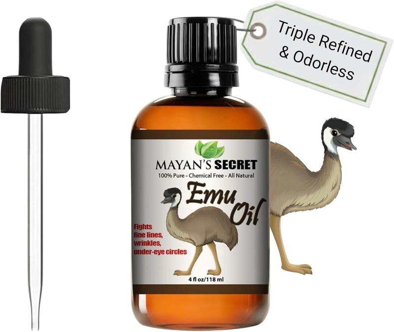 MAYAN'S SECRET - Pure Emu Oil for Skin, Hair Growth (4oz to 128oz) gallery