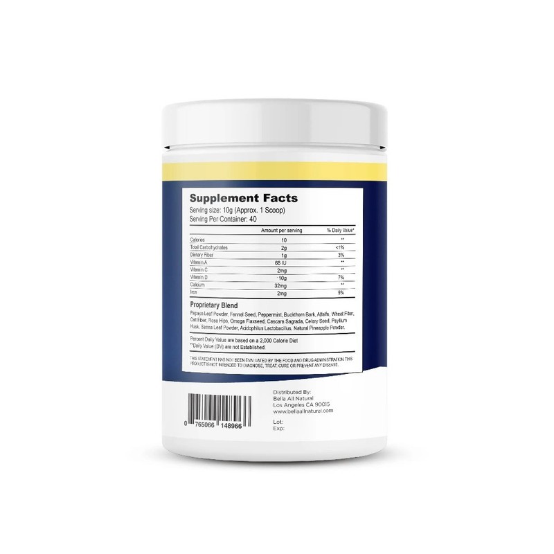Bella Colon Cleanse 400g – Natural Fiber Formula for Gentle Detox gallery