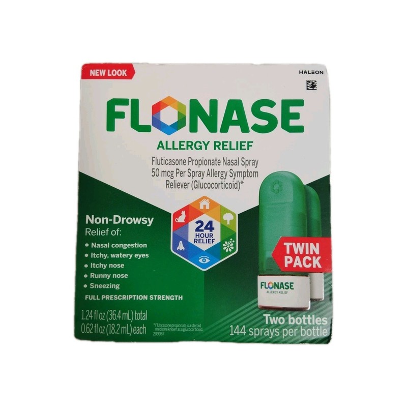 Flonase Allergy Relief Nasal Spray 2 x144 Sprays exp 5/2026+