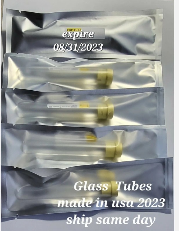 10 PRP Glass Tubes ACD Solution A(8.5 ml)Exp 02/29/2024 US 🇺🇸 Seller,ship Fast