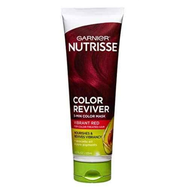 Garnier Nutrisse Color Reviver 5-Min Color Hair Mask – Vibrant Red – 4.2 oz