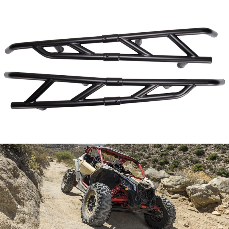HAKA TOUGH Rock Sliders for Can Am Maverick X3 2017-2022 Anti-Corrosion Coating
