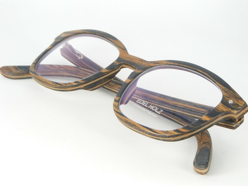 EDEL HOLZ Handcrafted Eyewear Mod A-M MAR WOODEN ECO EYEGLASSES WOOD 48-19-148mm gallery