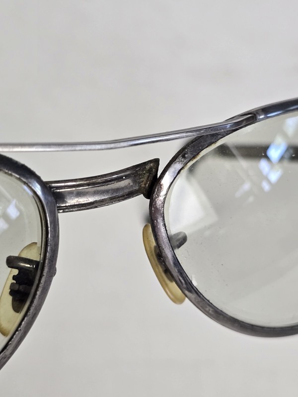 Vintage Creative Eyewear Eyeglasses Frame Aviator Silver Filled 53-4-145 gallery