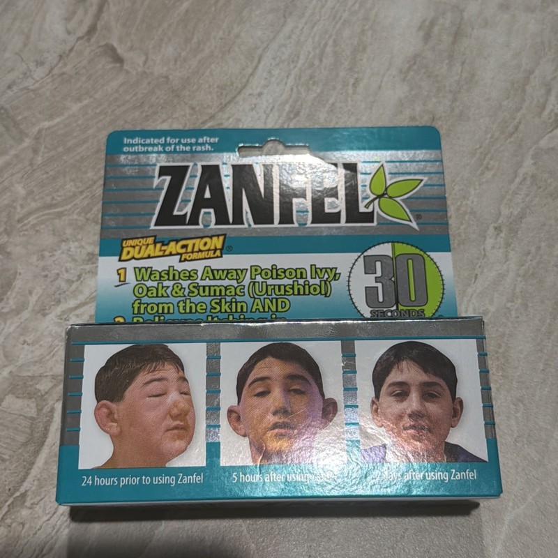 Zanfel Poison Ivy Oak Sumac Dual Action Itch Relief Wash 1oz – EXP 12/30