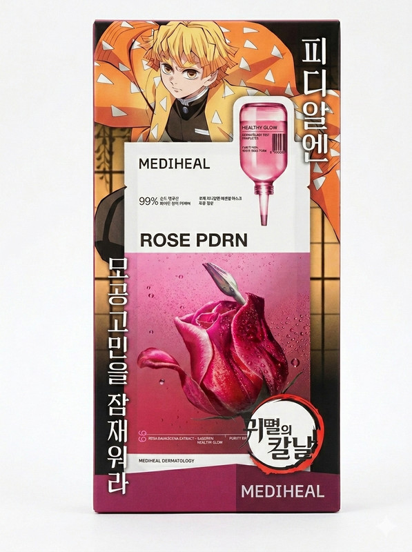 Mediheal Demon Slayer Face Sheet Mask 11pcs Set + Sticker Korean Skincare