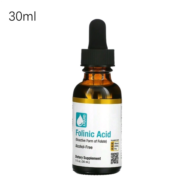 Folinic Acid Leucovorin Bioactive Form of Folate Alcohol Free 30ml,Speech Delay