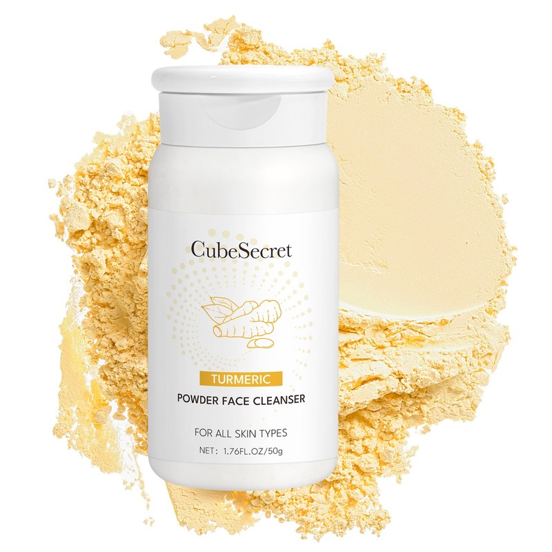 Turmeric Enzyme Cleansing Powder Gentle Facial Cleanser Daily Face Wash 50g