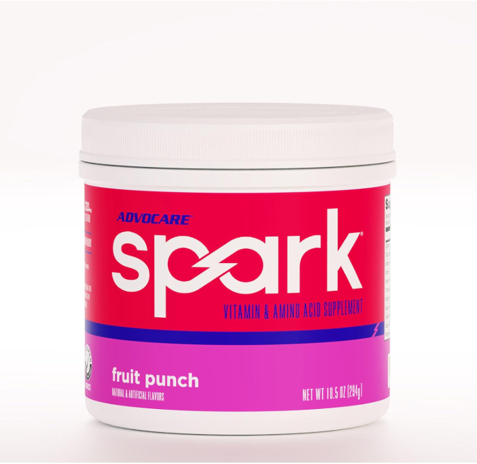 AdvoCare Spark Fruit Punch Energy Mix 42Sv Sugar Free Focus