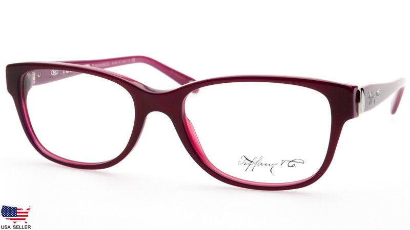 NEW TIFFANY & Co. TF 2084 8173 PEARL PLUM EYEGLASSES FRAME 53-17-140 B37mm Italy